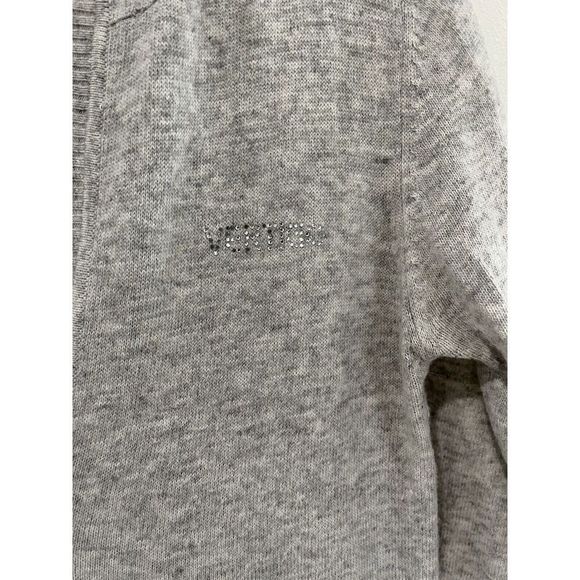 Vertigo Paris Womens Cardigan Sweater V Neck Pullover Gray Angora Wool Large - Picture 3 of 4